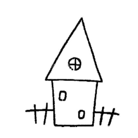 幼儿简单的建筑物简笔画