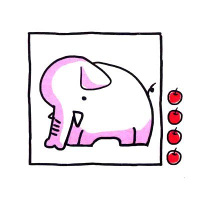 四步画出可爱简笔画 聪明的大象