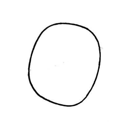 1.先画一个方椭圆