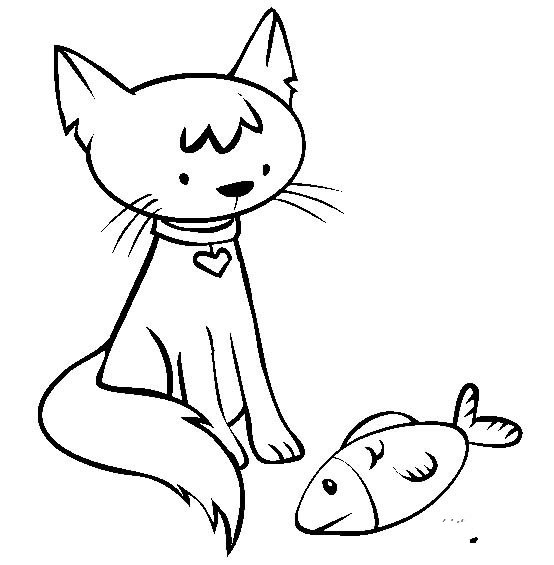 宠物小猫简笔画图片