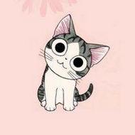 大眼睛呆萌可爱的起司猫卡通头像图片
