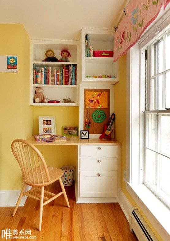 卧室书房一体化清爽格局设计方案欣赏