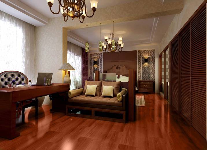 中式中式风格新中式卧室效果图