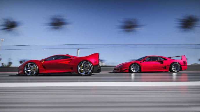 造型十分霸气的法拉利Ferrari F40 Tribute