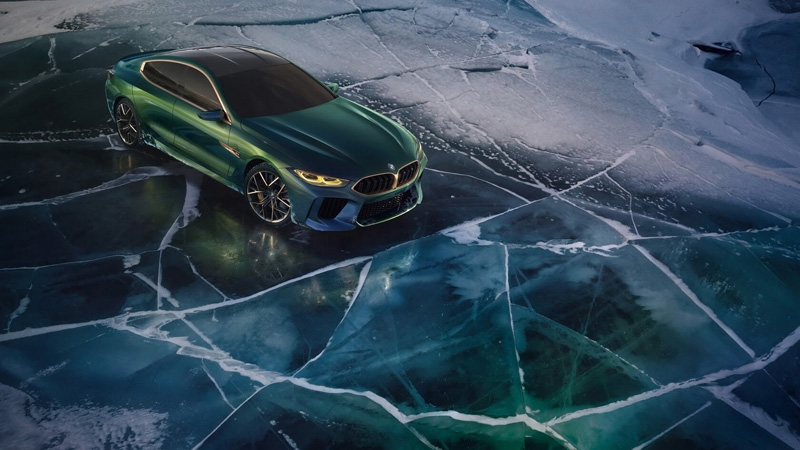 绿色冰川风暴宝马8系概念汽车图片