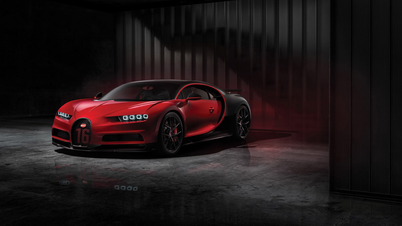 红色布加迪Bugatti汽车图片
