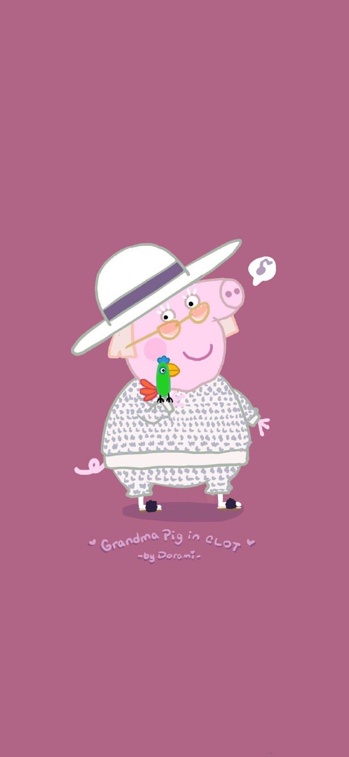 小猪佩奇穿衣服的时尚壁纸欣赏