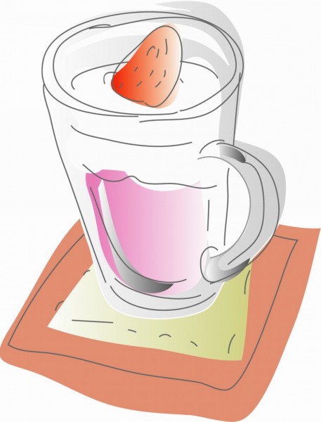 卡通茶杯饮品矢量图片