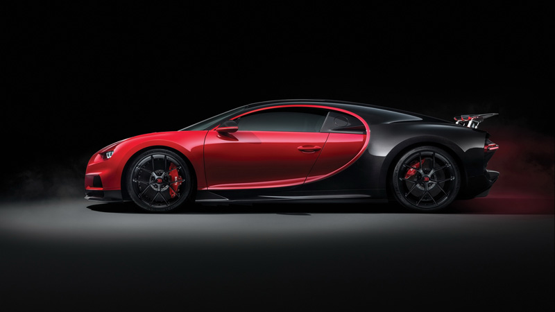 红色布加迪Bugatti汽车图片