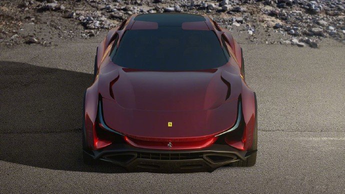 奢华红色的法拉利Ferrari Simoom图片