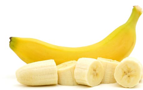 营养健康的香蕉和香蕉果肉图片
