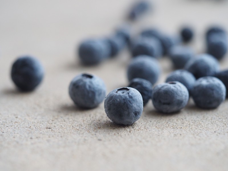 一组新鲜成熟的蓝莓图片欣赏