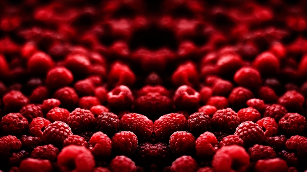 一组酸酸甜甜好吃的树莓高清图片欣赏