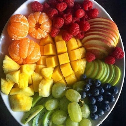给我一盘这样的水果，我可以一天不吃肉