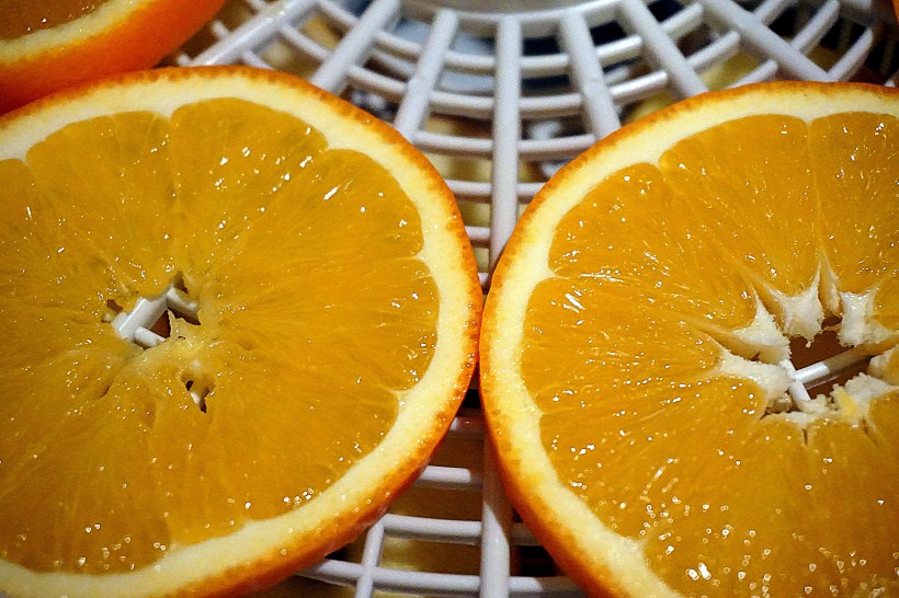 切开的橙子高清真实图片