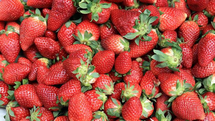 一组酸甜可口红红的草莓图片欣赏