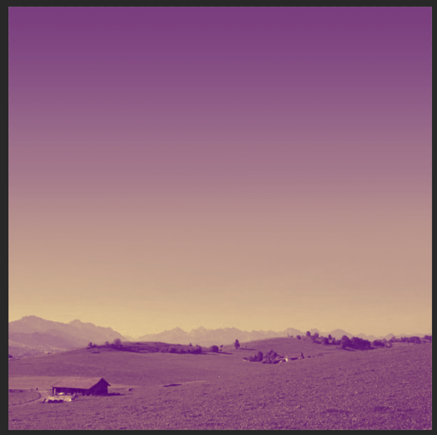 创意合成，制作紫色的科幻天空场景