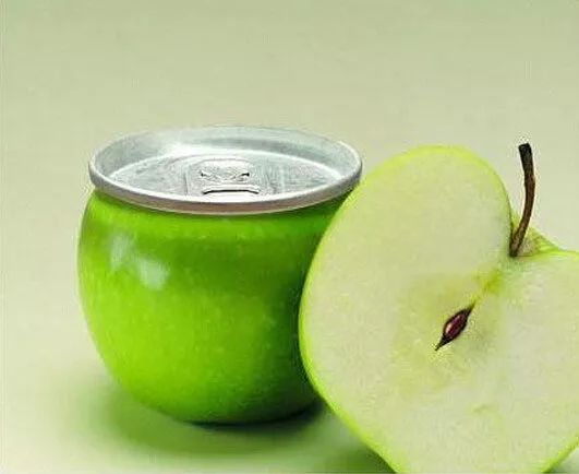 创意合成，用PS合成一个青苹果易拉罐