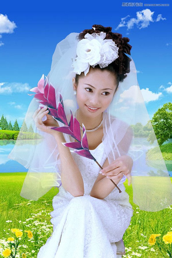 Photoshop慢方法细心抠出婚纱照,PS教程,16xx8.com教程网