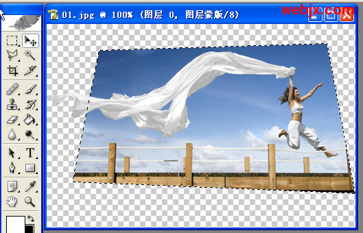 Photoshop扣图练习：飞出照片的立体效果