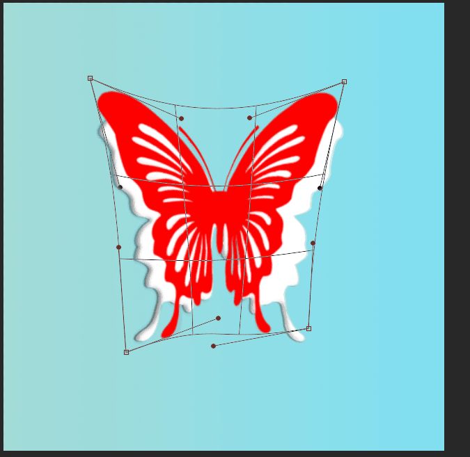剪纸效果，在PS中制作漂亮的剪纸蝴蝶