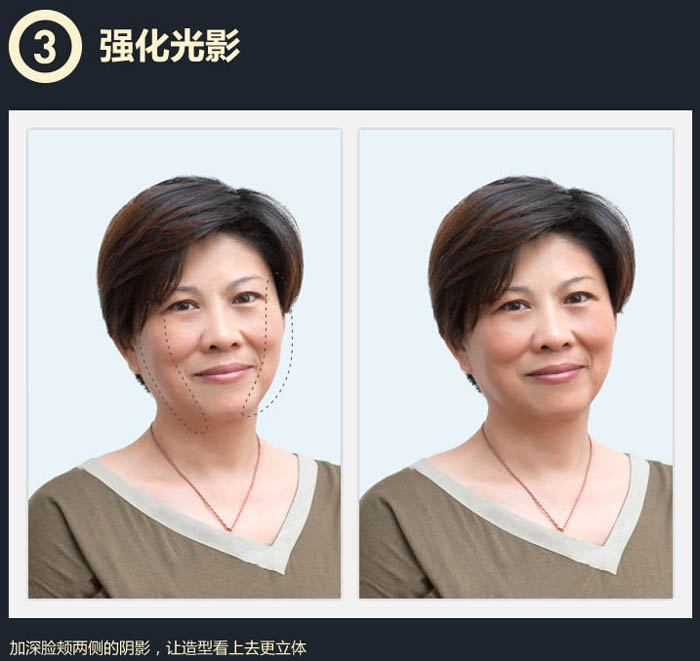 Photoshop给中年妇女精细磨皮及整体美化