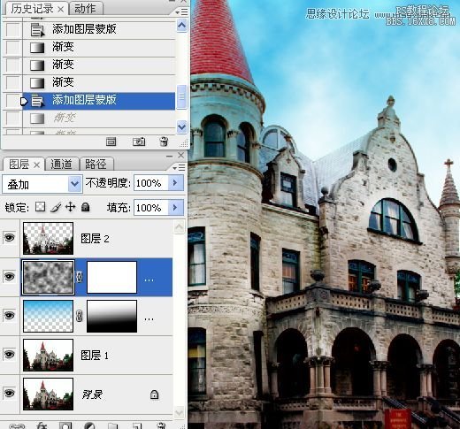 Photoshop使用通道为天空添加云彩,PS教程,16xx8.com教程网