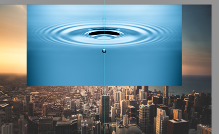 科幻合成，制作一张穿越天空的人物降落城市的科幻画面
