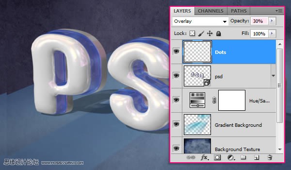 Photoshop制作塑料效果的立体字教程