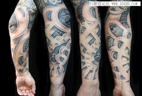 纹身效果，教你怎样做逼真的纹身