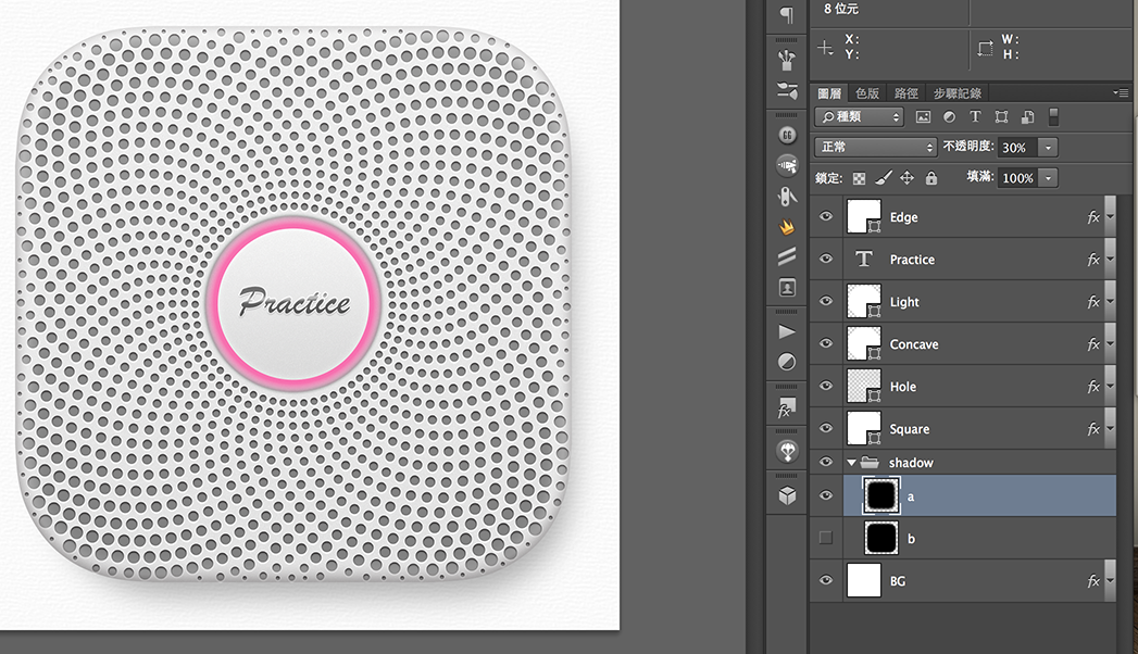 教你设计精美的螺旋圆点ICON图标