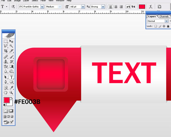 Text Button For Web H Make Text Button For Web in Photoshop