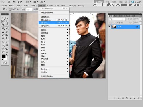 Photoshop后期用液化滤镜给照片变形人物修正,PS教程,16xx8.com教程网