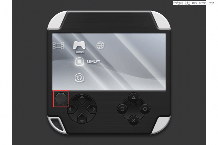 图标设计，用PS绘制索尼PSP图标