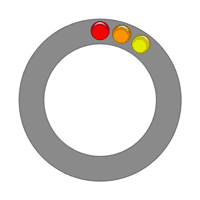 动图制作，在PS中绘制转动的多色圆球