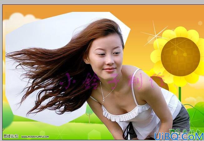 Photoshop美女抠图教程：利用图层方式快速抠出美女飘逸的长发。