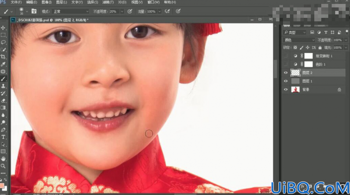 儿童摄影，添加【蒙版】，制作新春贺喜主题的儿童照片