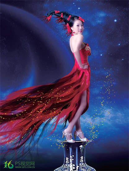 綜合時尚中國元素美女封面圖片 PS教程