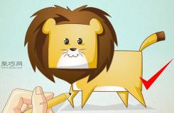 卡通狮子的画法步骤 教你怎么画可爱的卡通版狮子