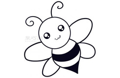 兒童簡筆畫蜜蜂的畫法 教你怎么畫蜜蜂簡筆畫