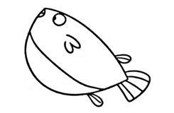 如何画大刀鱼才好看 来学大刀鱼简笔画步骤