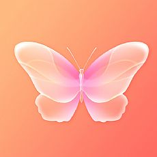 制作粉色透明蝴蝶图案的PS视频教程