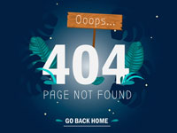 迷失的雨林404错误页面矢量素材