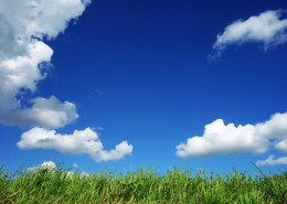 平原上空的蓝天白云图片(10张)