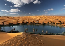 沙漠绿洲美景图片(10张)