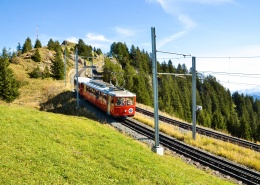 瑞士齿轨登山列车图片(13张)