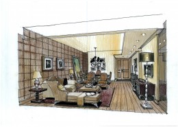 广州爱丁堡国际公寓室内手绘稿图片(23张)