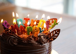 点燃蜡烛的生日蛋糕图片(20张)