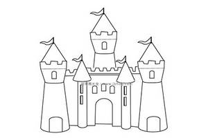 童话里的城堡简笔画