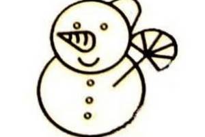 可愛的雪人簡筆畫